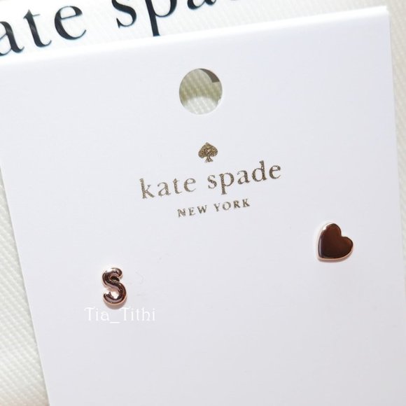 Kate Spade Initial S Stud Earrings - Picture 3 of 3